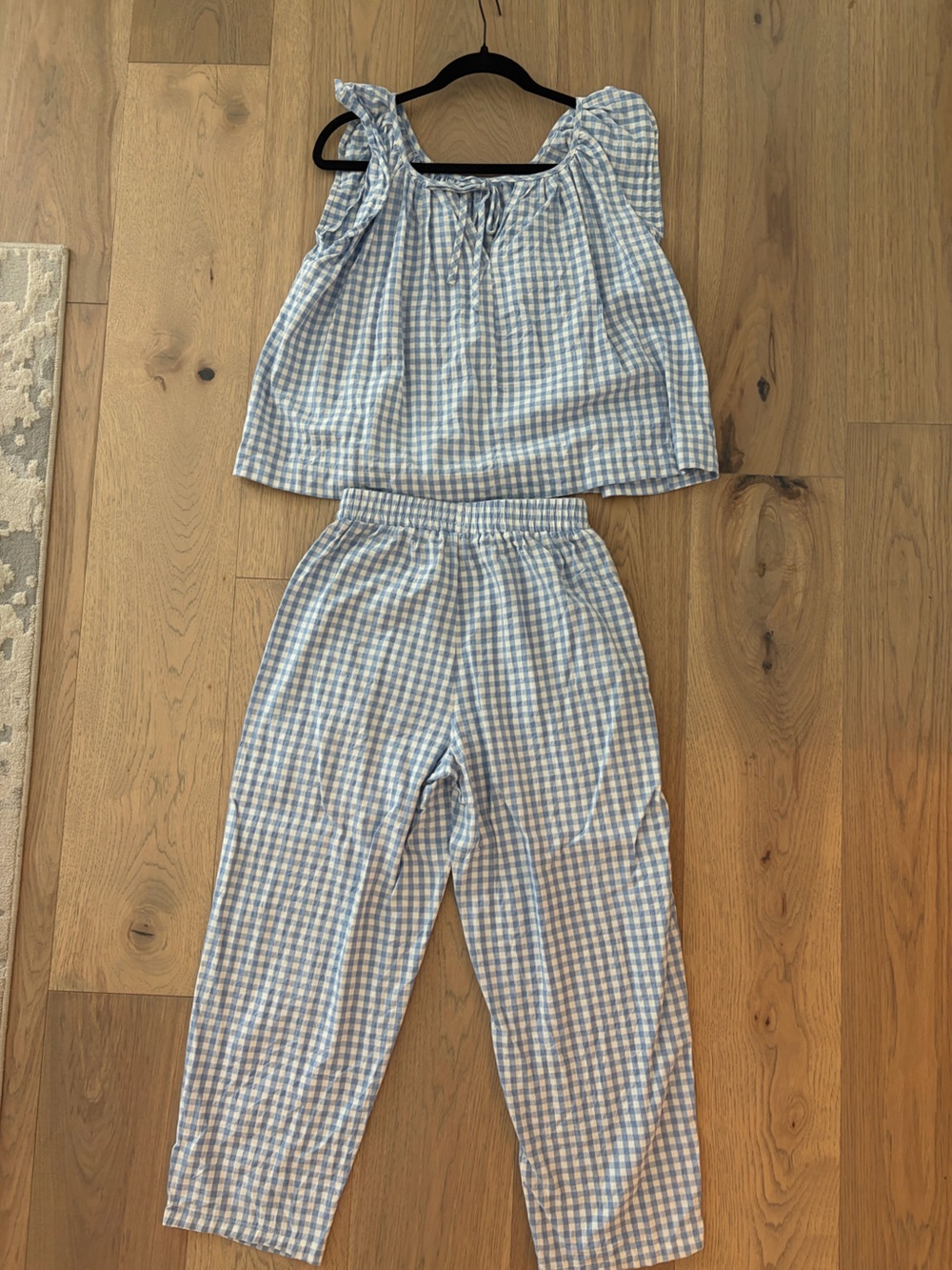 Light Blue Gingham Set